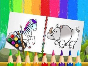 Jungle Animal Coloring Book