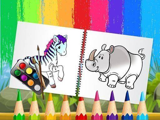 Jungle Animal Coloring Book