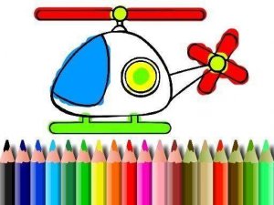 Helicopter Coloring Art Game