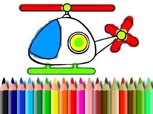 Helicopter Coloring Art Game