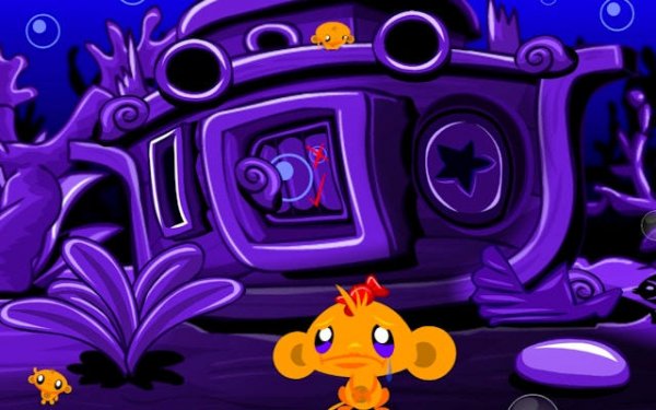 Monkey GO Happy Stage 345: Underwater Adventure Puzzle Game