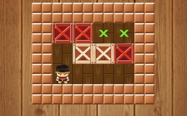 Sokoban Box Push Puzzle - Classic Logic Puzzle Game