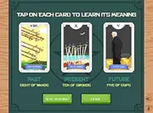 3 Card Tarot Reading Online Game