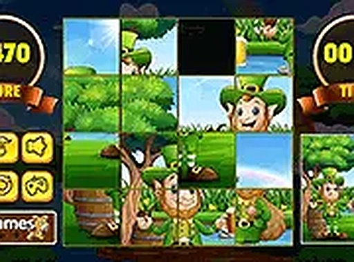 Saint Patrick's Day Sliding Puzzles Online Game