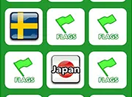 Memory with Flags Online Puzzle Game