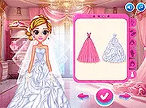 Crown & Gown Princess Wedding Dress Up Game