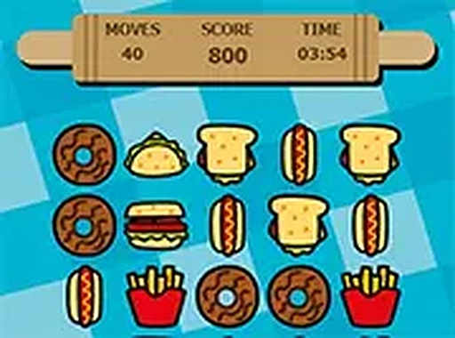 Food Match 3 Puzzle Game