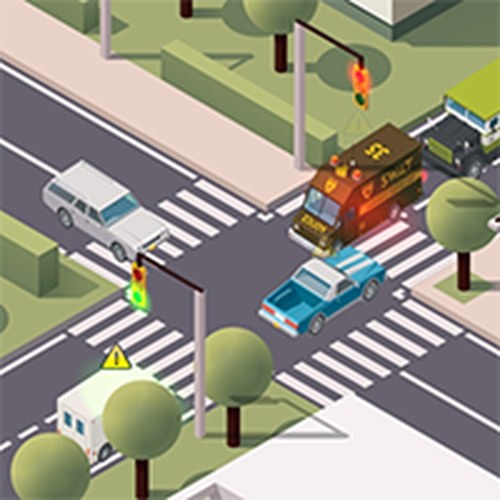 Intersection Flow Puzzle Challenge
